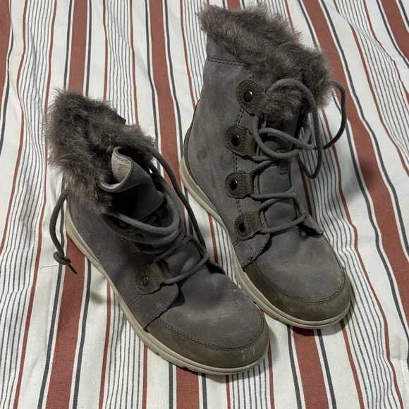 Sorel Shoes - Sorel Women's Charcoal Fur-Trimmed Boots
